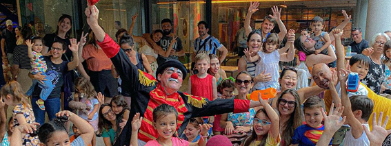 Florianópolis completa 350 anos: Apresentação de teatro no Spotmarkt